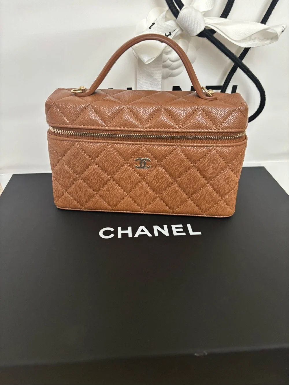 Chanel 26A Brown Slim Vanity BNWT